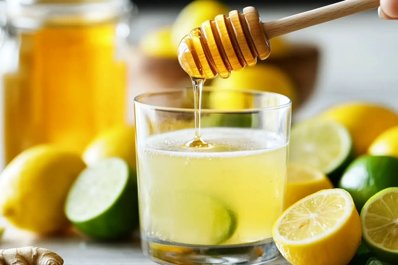 Natural Mounjaro Recipe with honey, lemon, and ginger