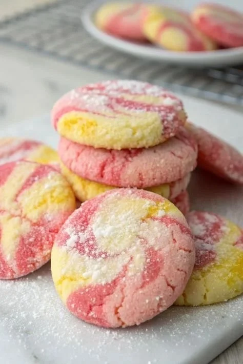 Delicious strawberry lemonade cookie with vibrant colors and fresh ingredients.