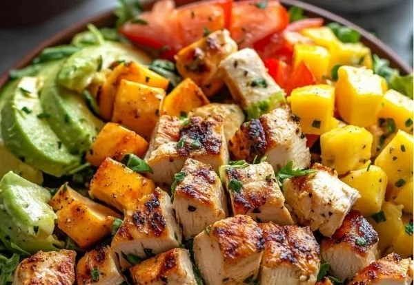 A bright, fizzy blue beverage with granulated salt crystals and a clear jar on a granite surface.